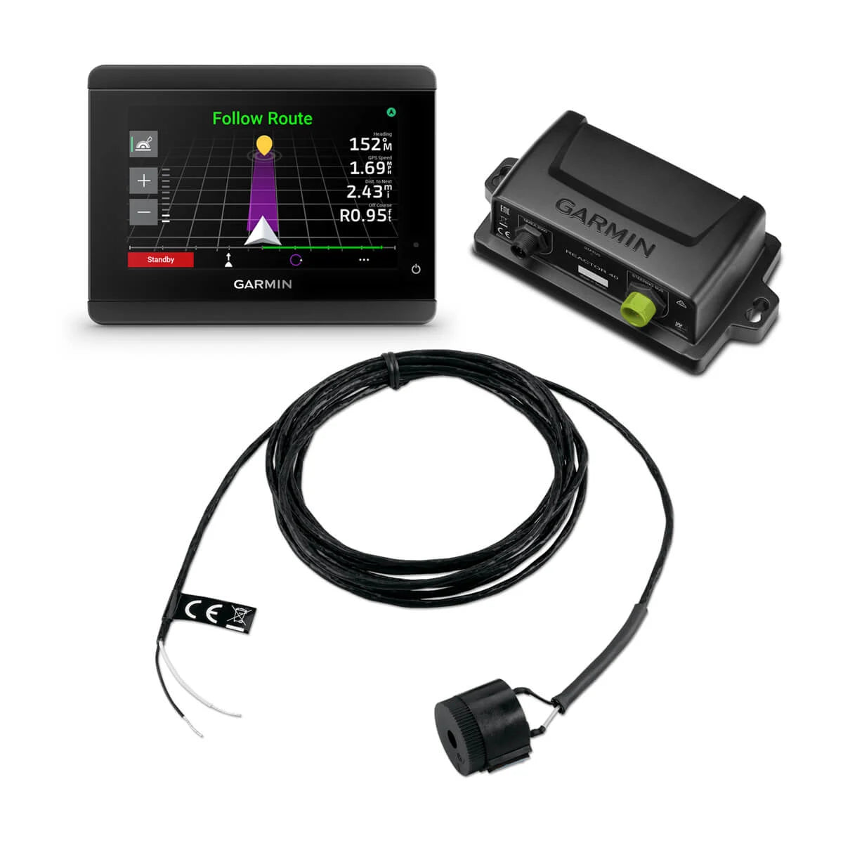 Garmin Reactor 40 Steer-by-Wire Autopilot Corepack, For SeaStar Optimus, Yanmar ZT 370, ZF 2800, NMEA 2000, 9-Axis AHRS — Quality Boat Parts