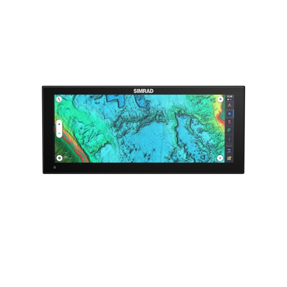 Simrad NSX Ultrawide GPS Chartplotter/Fishfinder, SolarMAX IPS Touchscreen, NMEA 2000, Wi-Fi, C-MAP Discover X Chart Card — Quality Boat Parts