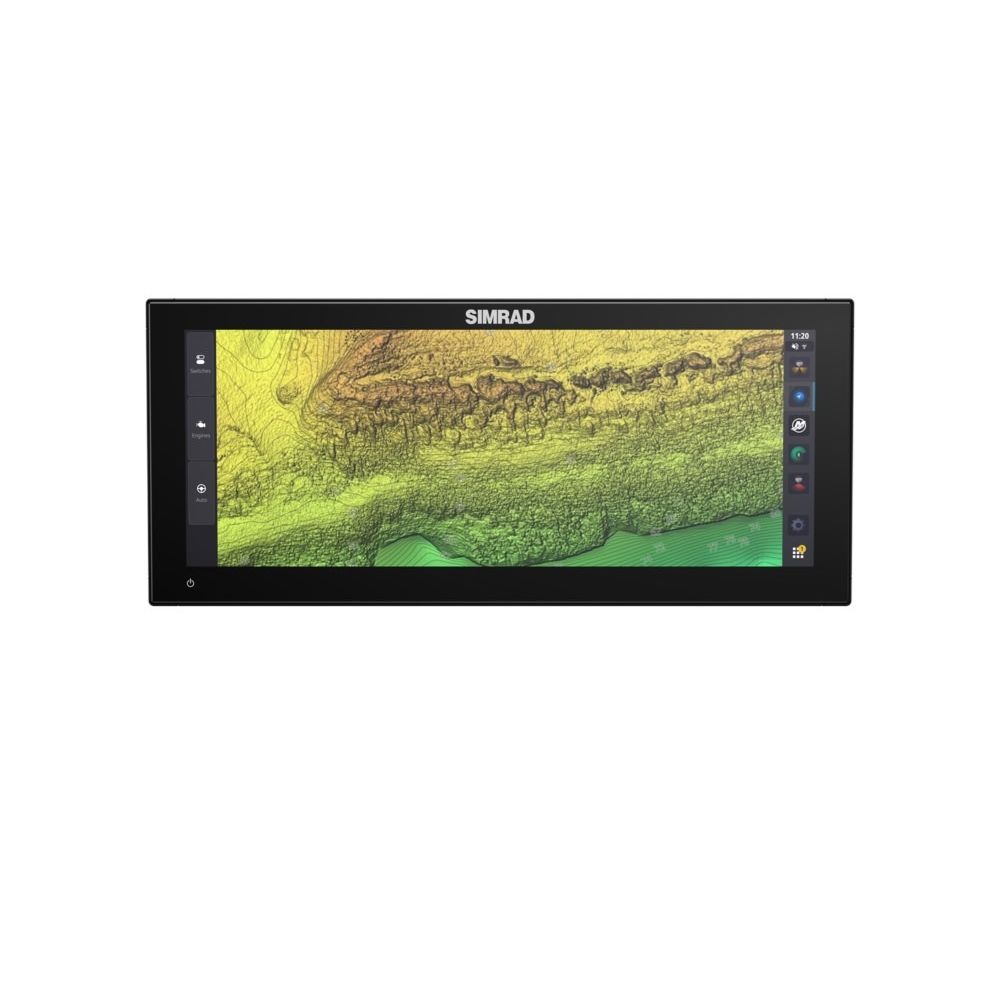 Simrad NSX Ultrawide GPS Chartplotter/Fishfinder, SolarMAX IPS Touchscreen, NMEA 2000, Wi-Fi, C-MAP Discover X Chart Card — Quality Boat Parts