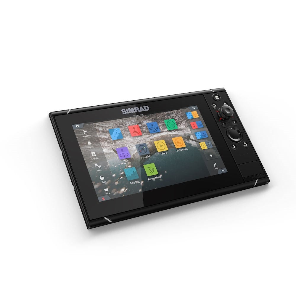Simrad NSS evo3 Chartplotter/Fishfinder MFD, C-MAP US Enhanced Charts, 10 Hz GPS/GLONASS, NMEA 2000, Touchscreen and Keypad with Rotary Dial, Built-In Wi-Fi, HDMI Out, 10-31.2V, IPX6/7 — Quality Boat Parts
