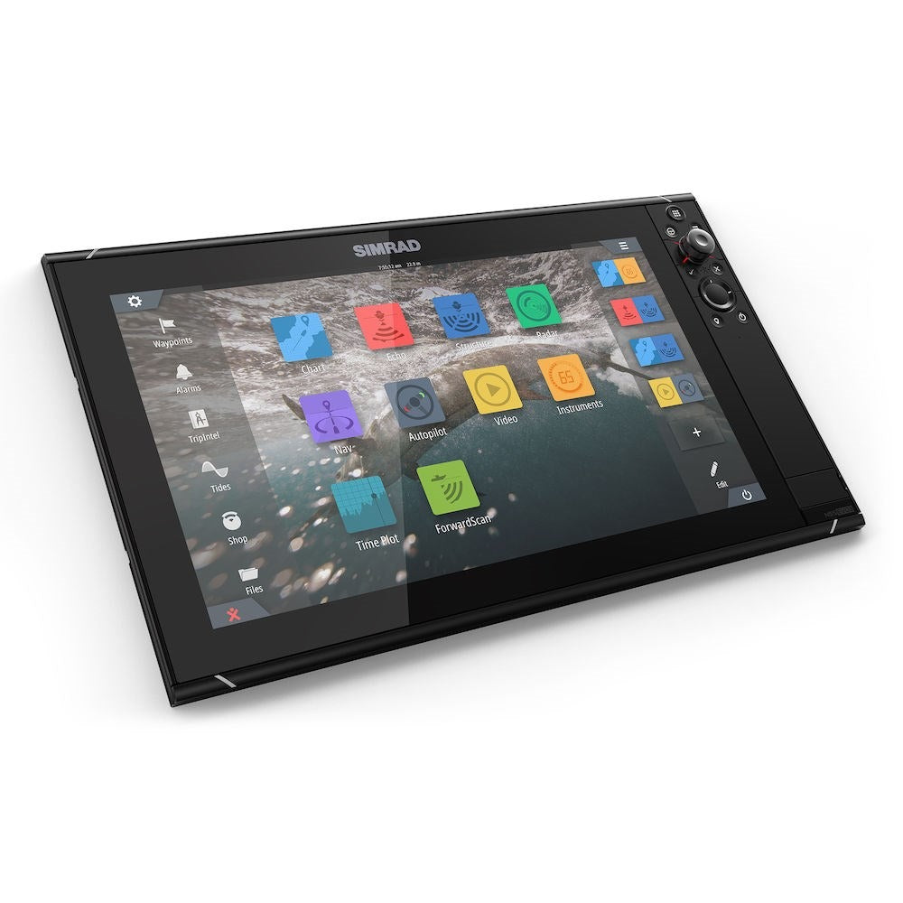 Simrad NSS evo3 Chartplotter/Fishfinder MFD, C-MAP US Enhanced Charts, 10 Hz GPS/GLONASS, NMEA 2000, Touchscreen and Keypad with Rotary Dial, Built-In Wi-Fi, HDMI Out, 10-31.2V, IPX6/7 — Quality Boat Parts
