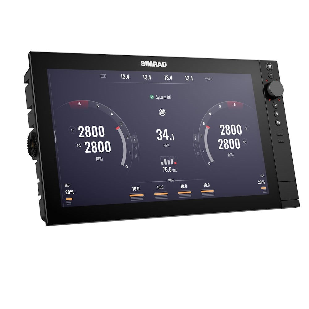 Simrad NSS 4 Multifunction Display, 12/24V, IPX6/IPX7, NMEA 2000, Wi-Fi 5, C-MAP X-Gen Chart Compatible — Quality Boat Parts