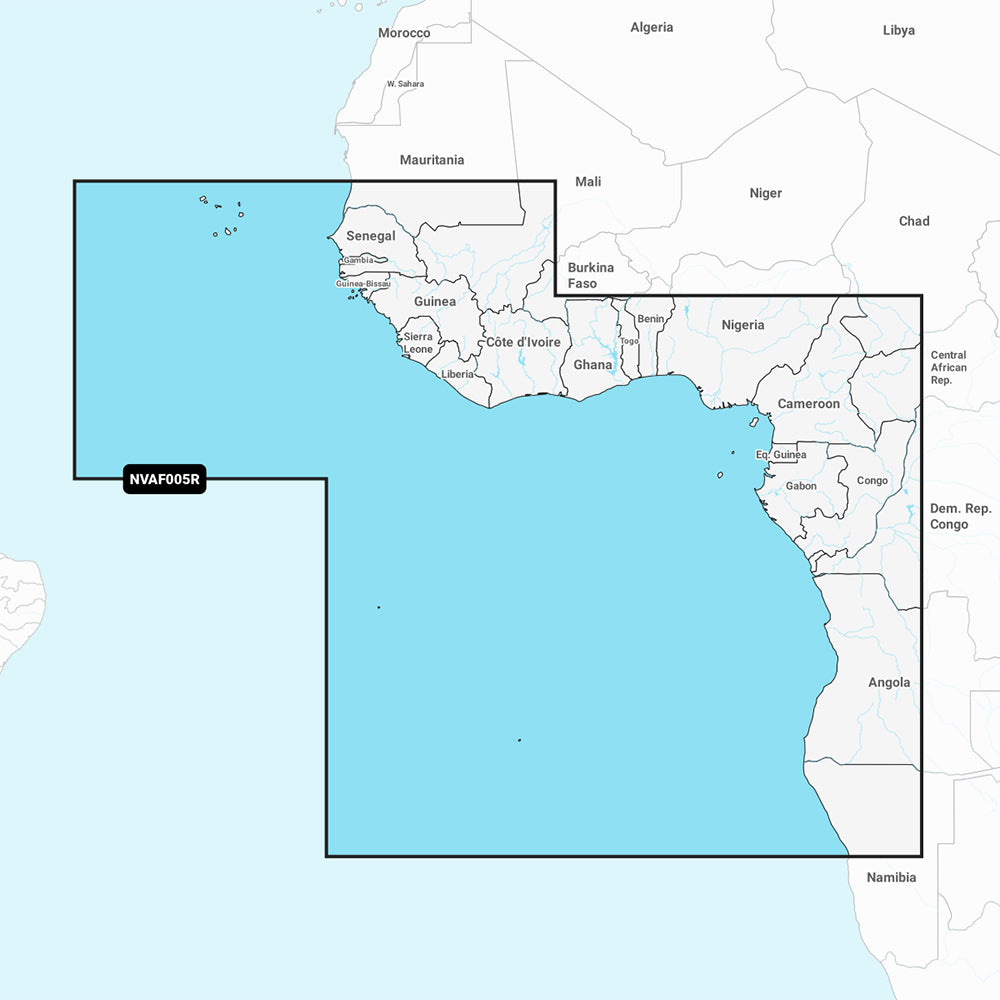 Garmin Navionics Africa West Marine Chart, One-Year Subscription, Daily Updates via ActiveCaptain App, Auto Guidance+, Up to 1 ft Contours — Quality Boat Parts