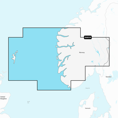 Garmin Navionics Marine Chart, Norway Lista to Sognefjord, 1-Year Subscription — Quality Boat Parts