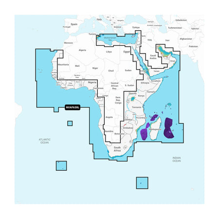 Garmin Navionics Africa & Middle East Marine Chart, One-Year Subscription, Auto Guidance+ — Quality Boat Parts