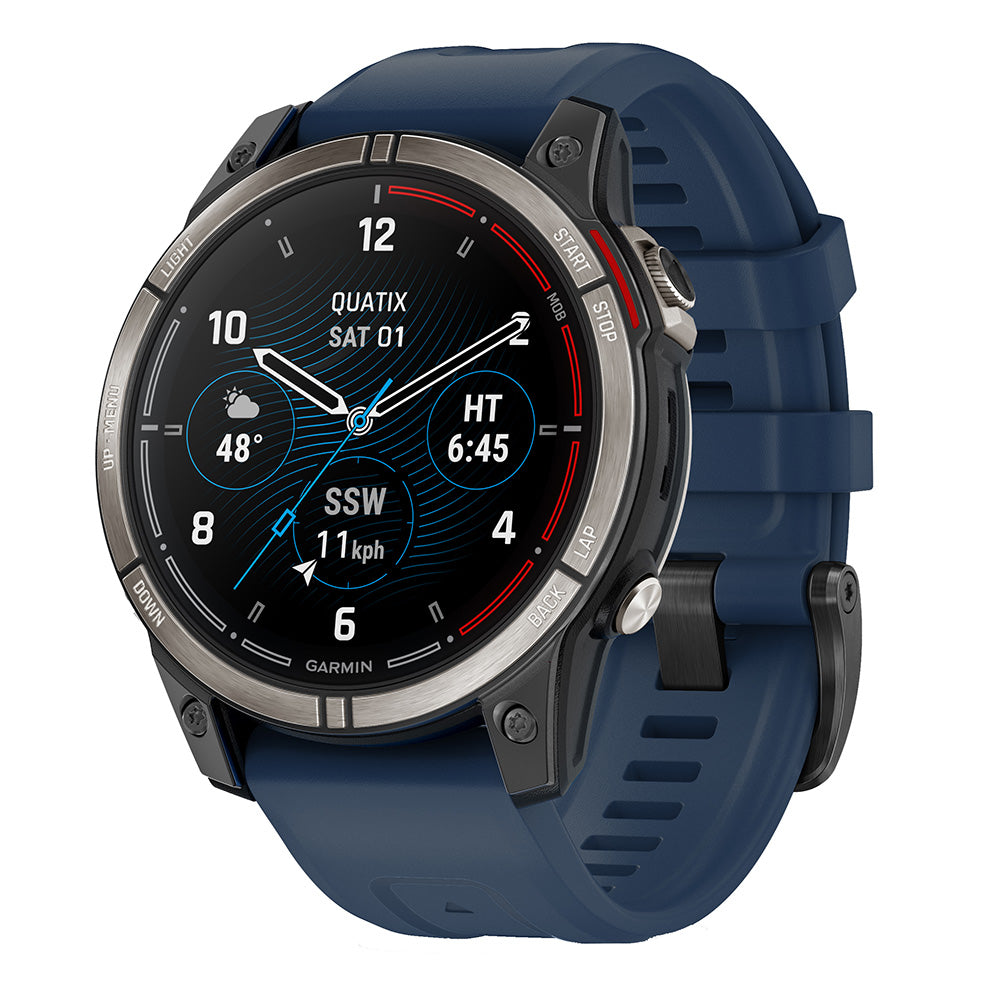 Garmin Quatix 7 Series Marine GPS Smartwatch, For Compatible Garmin Chartplotters, Autopilot and Fusion Control, 10 ATM — Quality Boat Parts