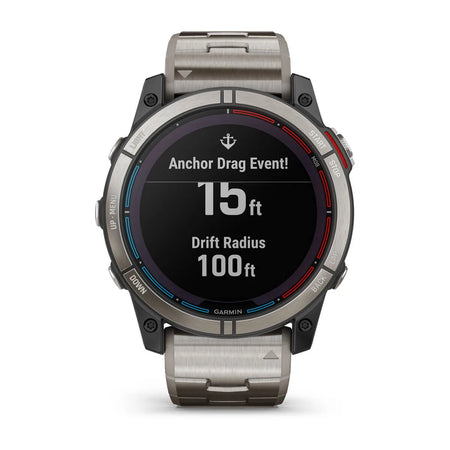 Garmin Quatix 7 Series Marine GPS Smartwatch, For Compatible Garmin Chartplotters, Autopilot and Fusion Control, 10 ATM — Quality Boat Parts