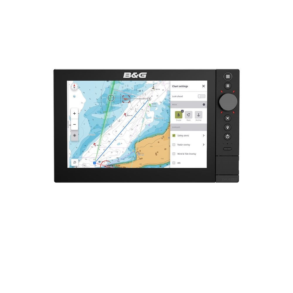 B&G Zeus SR Chartplotter, C-MAP DISCOVER X, No Sonar, NMEA 2000 — Quality Boat Parts