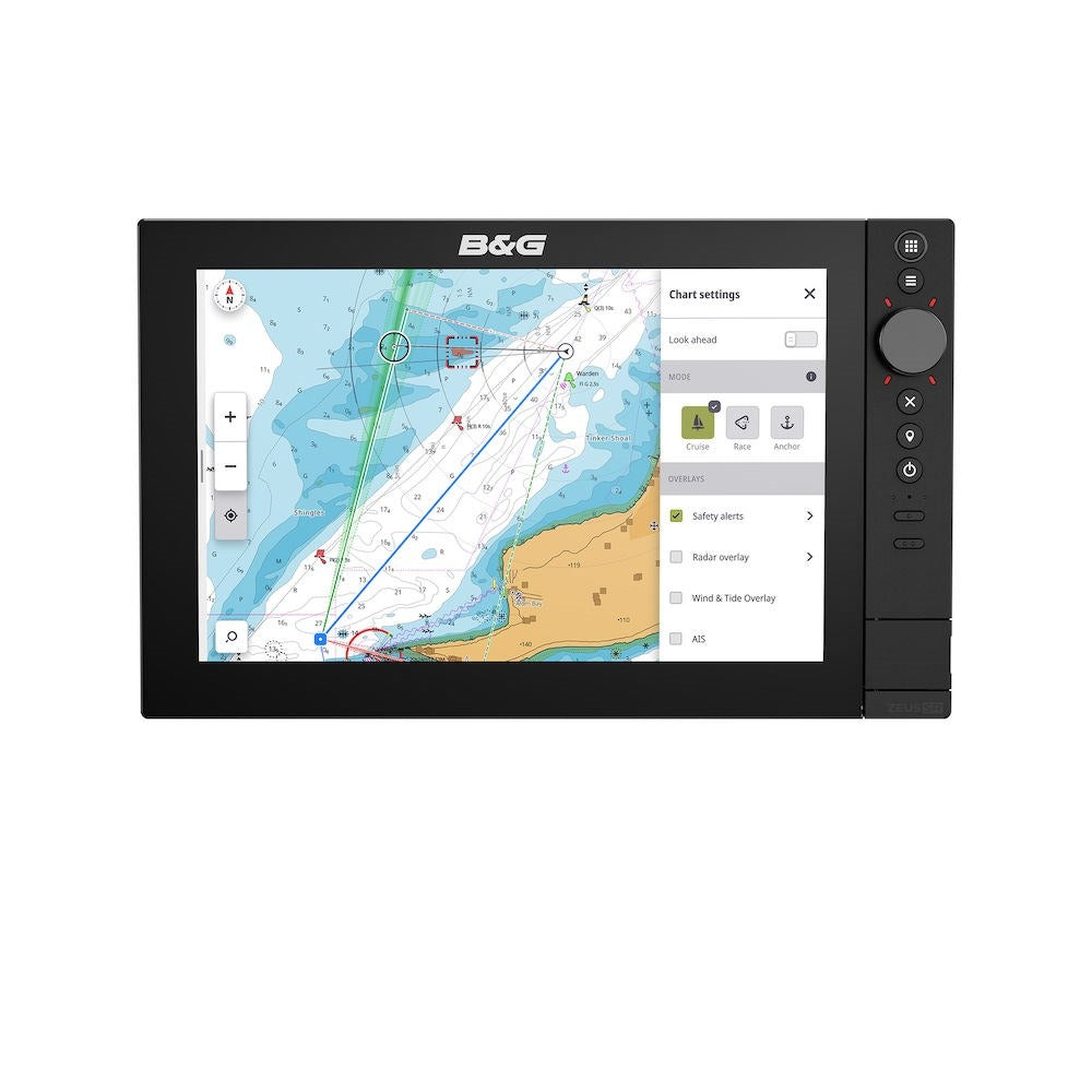 B&G Zeus SR Chartplotter, C-MAP DISCOVER X, No Sonar, NMEA 2000 — Quality Boat Parts