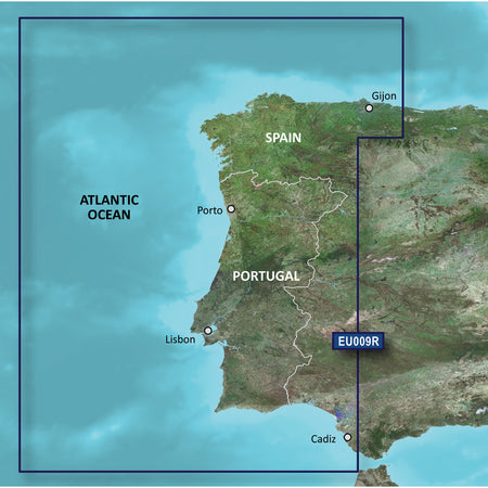 Garmin BlueChart Coastal Chart, Portugal & NW Spain, Auto Guidance — Quality Boat Parts