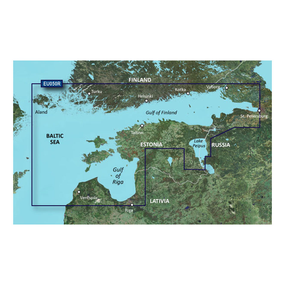 Garmin BlueChart Marine Chart, Gulfs of Finland and Riga — Quality Boat Parts