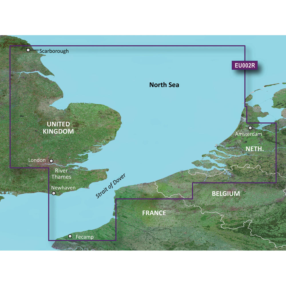 Garmin BlueChart g3 Coastal Chart, SE England-Belux Inland Waters — Quality Boat Parts