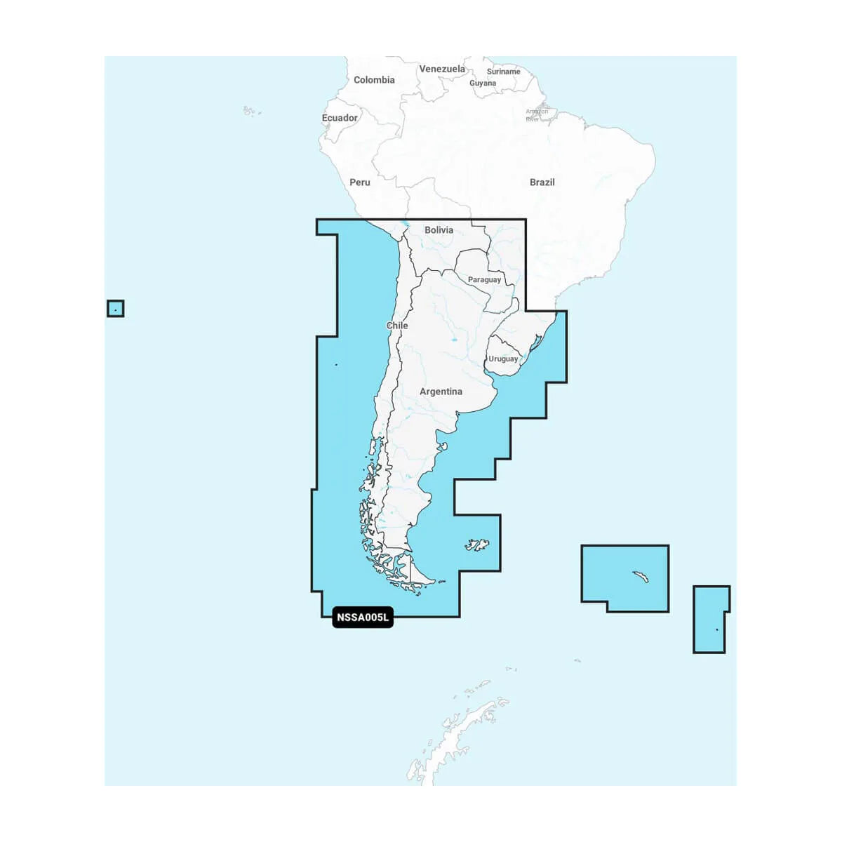Garmin Navionics Marine Chart, For Garmin Chartplotters, Chile Argentina & Easter Island, 1-Year Subscription — Quality Boat Parts