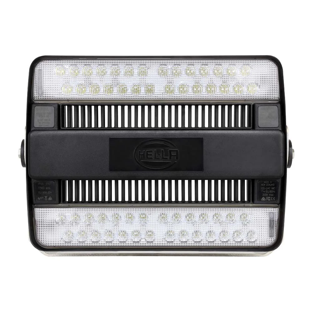 Hella Marine HypaLUME LED Floodlight, 316 Stainless Steel Bracket, Grilamid Lens, Upright or Pendant Mount, -40°C to +50°C — Quality Boat Parts
