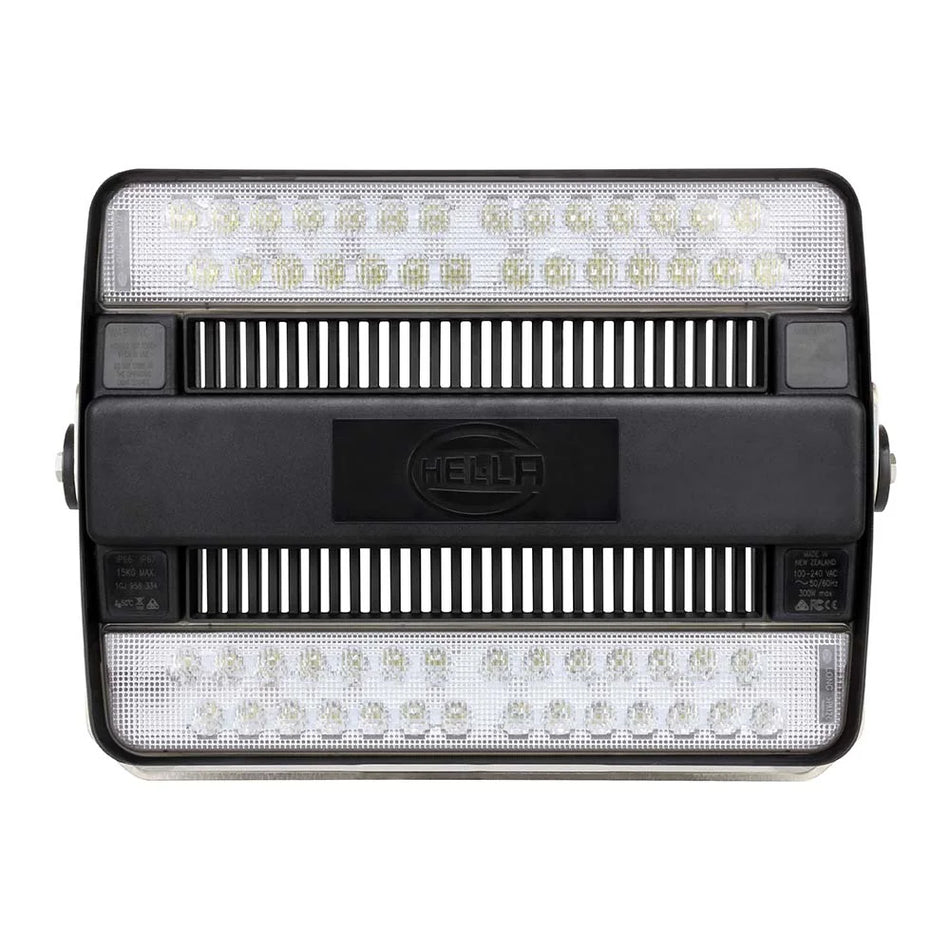 Hella Marine HypaLUME LED Floodlight, 316 Stainless Steel Bracket, Grilamid Lens, Upright or Pendant Mount, -40°C to +50°C — Quality Boat Parts