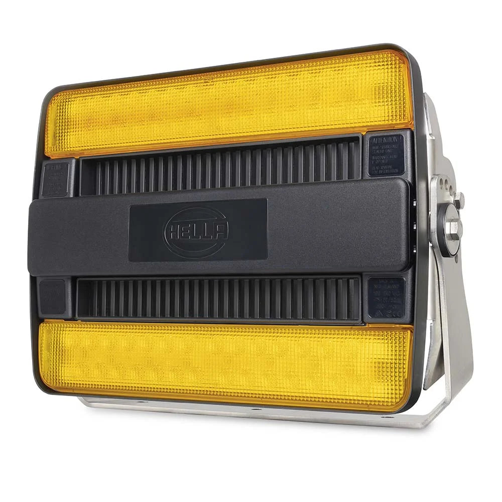 Hella Marine HypaLUME LED Floodlight, 316 Stainless Steel Bracket, Grilamid Lens, Upright or Pendant Mount, -40°C to +50°C — Quality Boat Parts