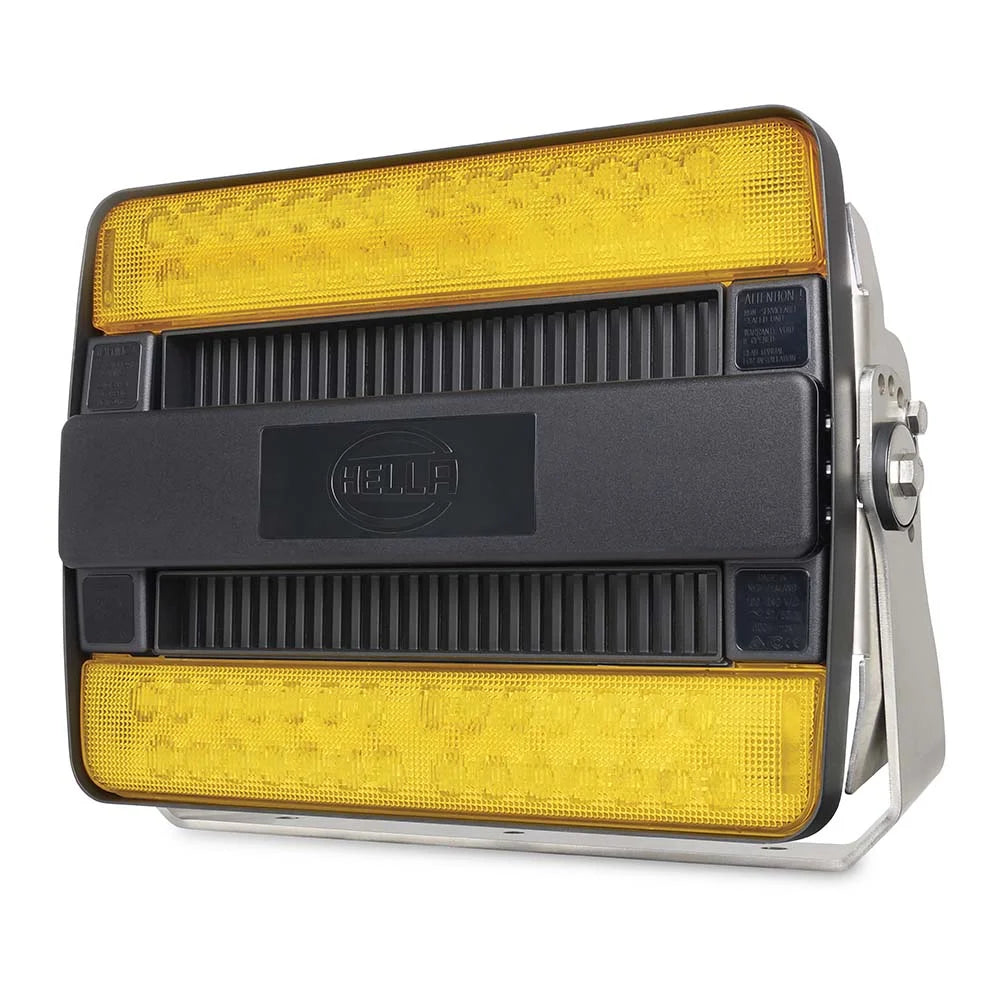 Hella Marine HypaLUME LED Floodlight, 316 Stainless Steel Bracket, Grilamid Lens, Upright or Pendant Mount, -40°C to +50°C — Quality Boat Parts