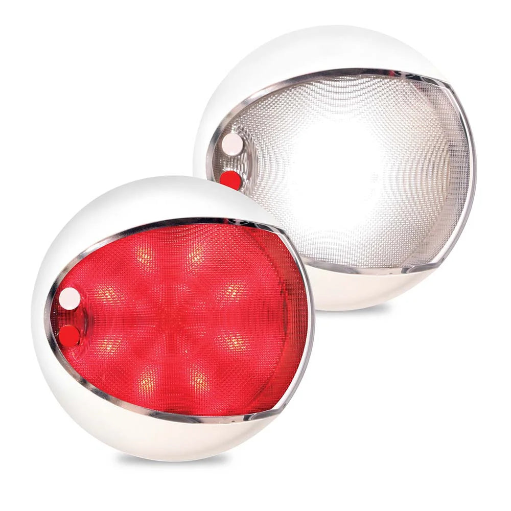 Hella Marine EuroLED130 Surface Mount Round Downlight, 9-33V, IP6K6, IP6K7 — Quality Boat Parts
