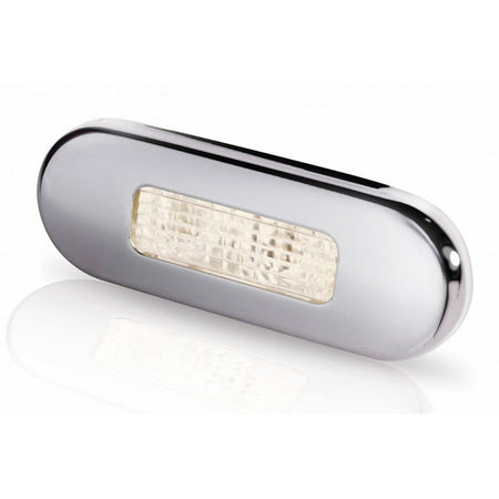 Hella Marine 9680 Series LED Oblong Step Lamp, 10-33V DC, IP67, Flush Mount, SS316 Rim — Quality Boat Parts