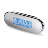 Hella Marine 9680 Series LED Oblong Step Lamp, 10-33V DC, IP67, Flush Mount, SS316 Rim — Quality Boat Parts