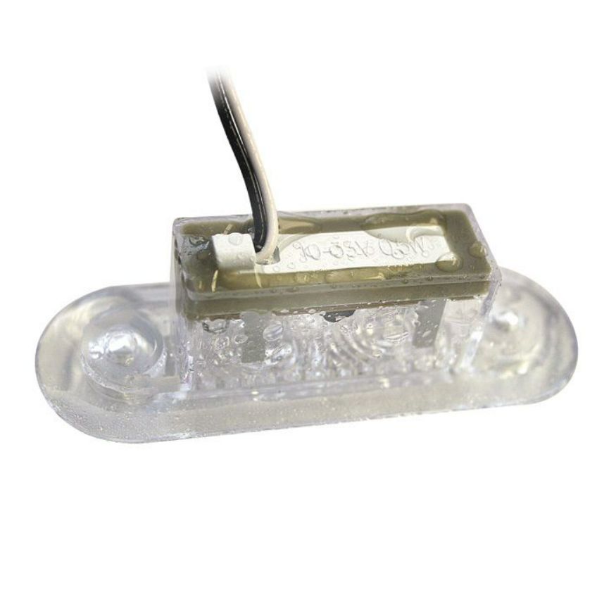 Hella Marine 9680 Series LED Oblong Step Lamp, 10-33V DC, IP67, Flush Mount, SS316 Rim — Quality Boat Parts