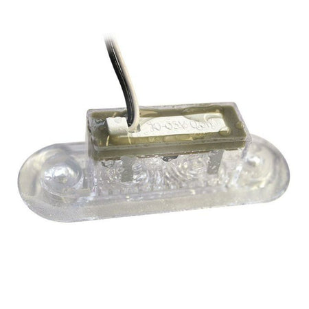 Hella Marine 9680 Series LED Oblong Step Lamp, 10-33V DC, IP67, Flush Mount, SS316 Rim — Quality Boat Parts