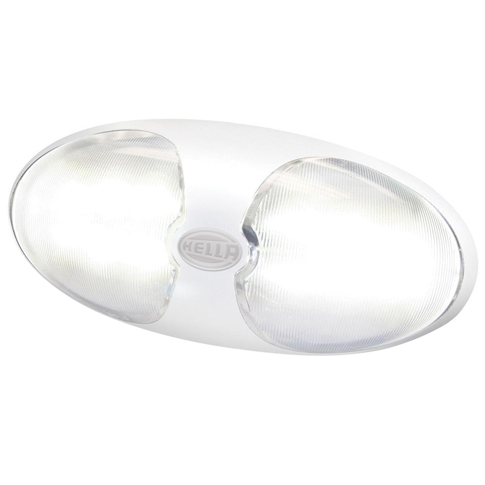 Hella Marine DuraLED 12 Interior/Exterior LED Lamp, 12/24V, IP67, ISO 8846, White Housing — Quality Boat Parts