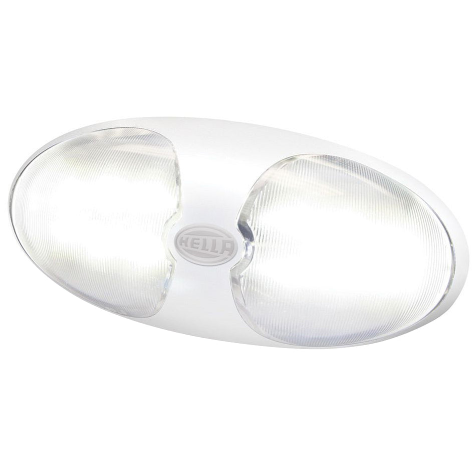 Hella Marine DuraLED 12 Interior/Exterior LED Lamp, 12/24V, IP67, ISO 8846, White Housing — Quality Boat Parts