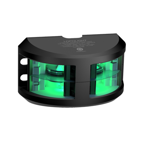 Lopolight 200-018 180 Deg LED Navigation Light, Green Light, 2nm, Vertical Mount, 10-32VDC, IP68, Anodized Aluminum, COLREG72, USCG — Quality Boat Parts