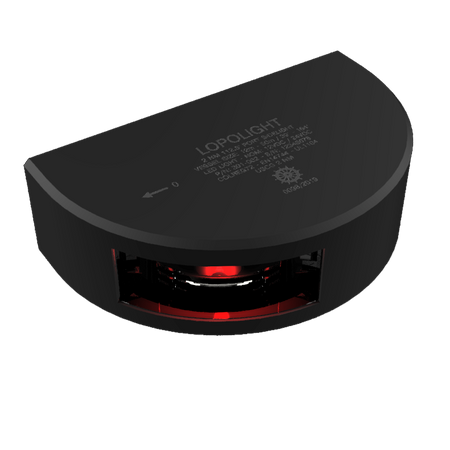 Lopolight Series 301-002 LED Port Sidelight, 2 NM, Vertical Mount, 10-32V DC, IP68 — Quality Boat Parts