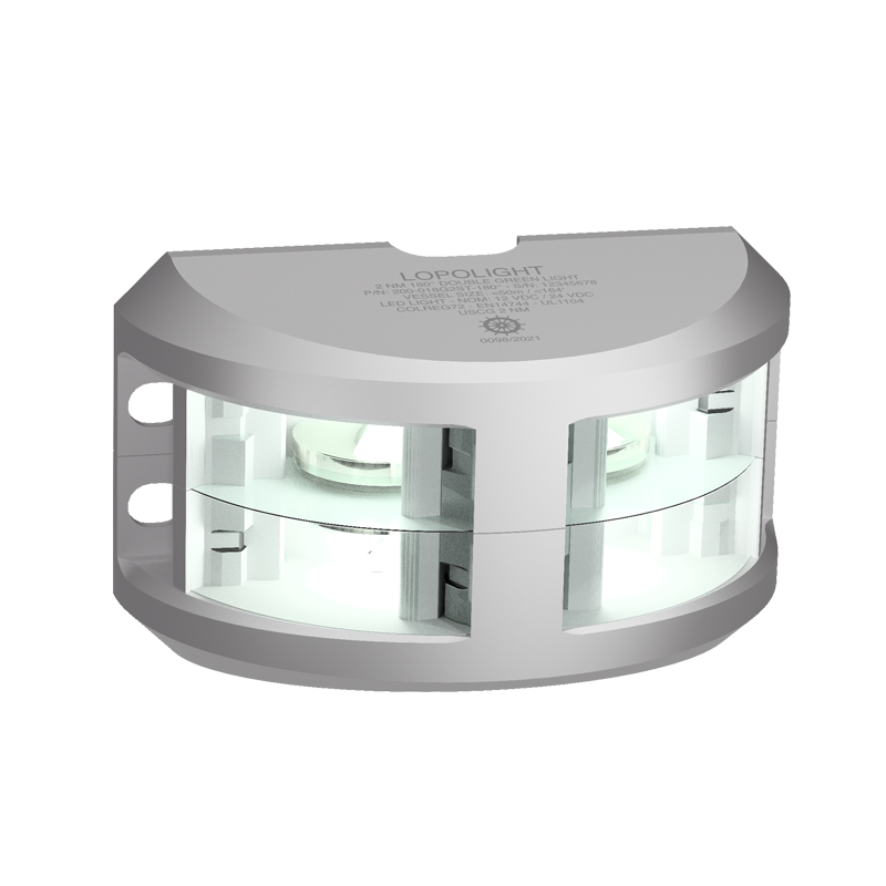 Lopolight Series 200-024 180 Deg White LED Navigation Light, 2NM, Vertical Mount, For Vessels Under 50m, 10-32VDC, IP68, COLREG72, USCG — Quality Boat Parts