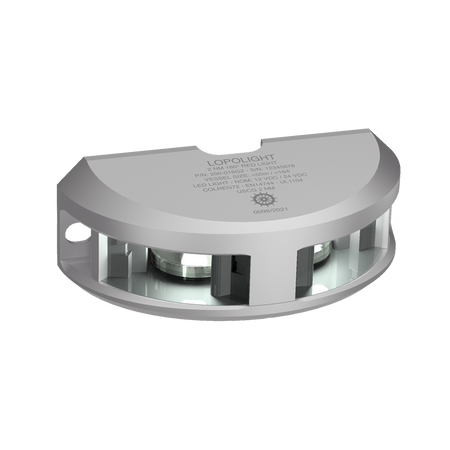 Lopolight Series 200-024 180 Deg White LED Navigation Light, 2NM, Vertical Mount, For Vessels Under 50m, 10-32VDC, IP68, COLREG72, USCG — Quality Boat Parts