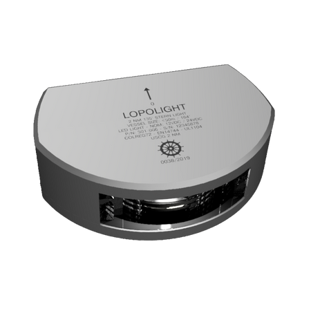 Lopolight LED Stern Light, 2 NM, Vertical Mount, 10-32VDC, IP68 — Quality Boat Parts