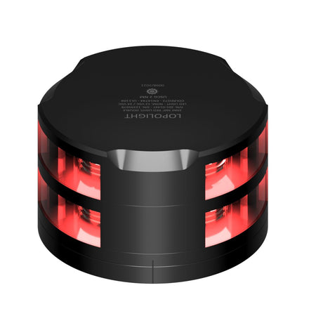 Lopolight 201-014 2NM 360° Red Navigation Light, Flat Base, 10-32VDC, IP68 — Quality Boat Parts