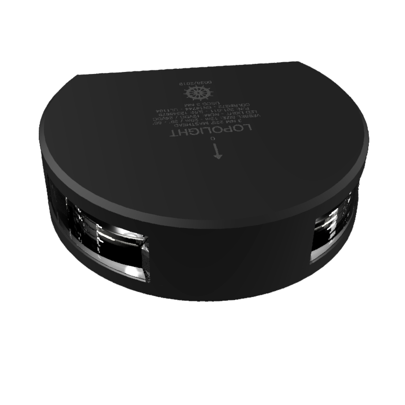 Lopolight Series 201-011 LED Masthead Light, Vertical Mount, 225 Deg White Beam, 3NM, 10-32V DC, IP68 — Quality Boat Parts