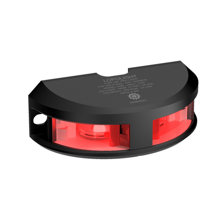 Lopolight Series 200-016 G2 180 Deg Red LED Navigation Light, For Vessels to 50m, 2NM, Vertical Mount, 10-32V DC, IP68 — Quality Boat Parts