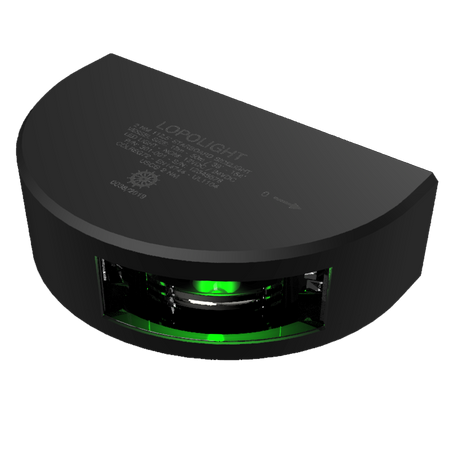 Lopolight Series 301-001 Starboard Sidelight, 2NM, 10-32V, IP68, Vertical Mount, LED — Quality Boat Parts