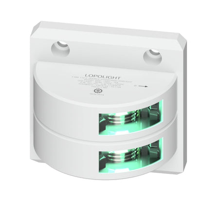 Lopolight Starboard Sidelight, 3 NM, 112.5°, Vertical Mount, 10-32V DC, IP68, COLREG72, USCG — Quality Boat Parts