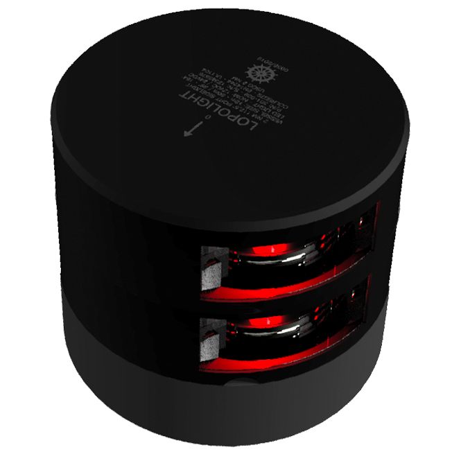 Lopolight Port Sidelight LED Navigation Light, 2NM, 10-32 VDC, IP68, Horizontal Mount — Quality Boat Parts