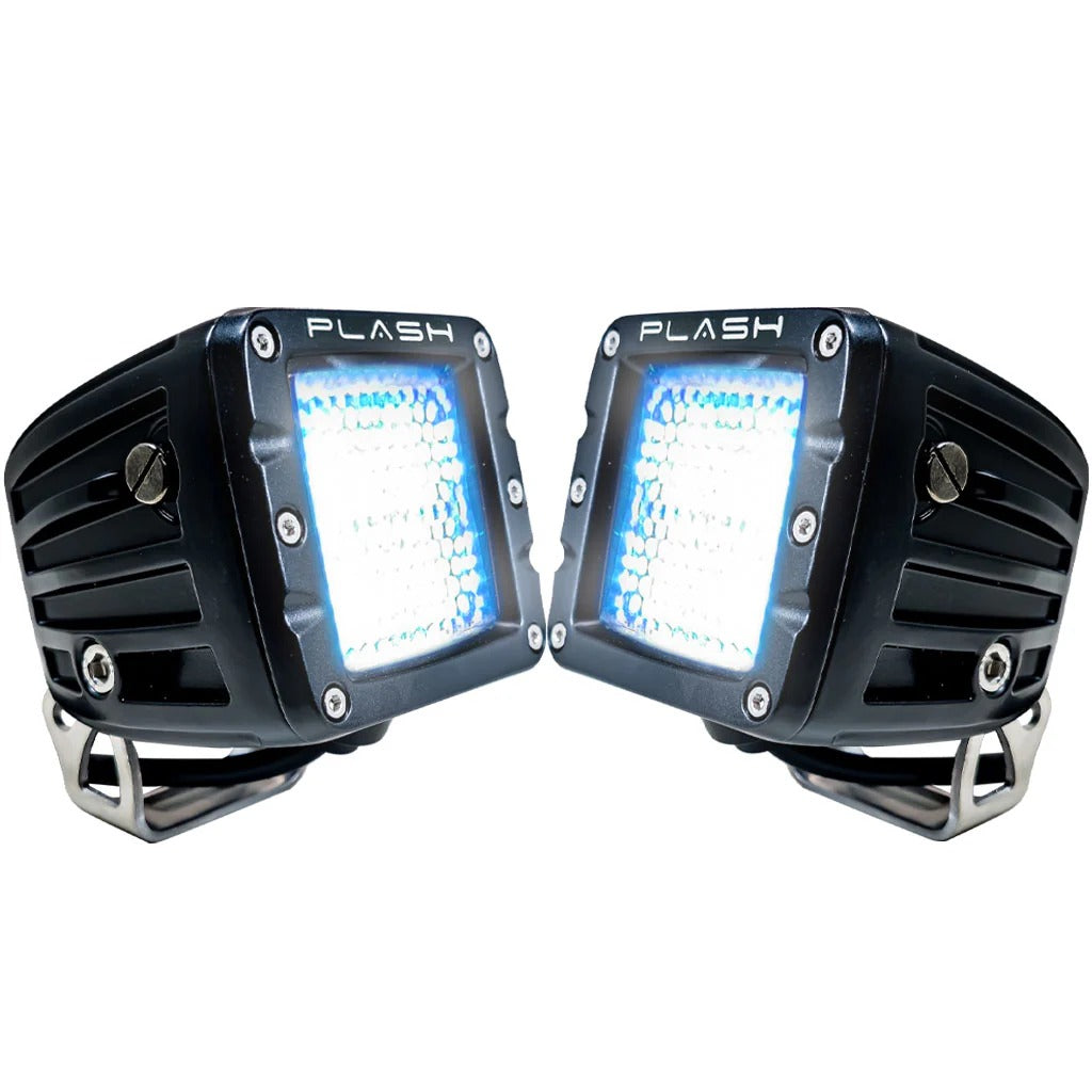 Plash - Cube Spotlight - 40W, 9-36V, IP69K, 6000K — Quality Boat Parts