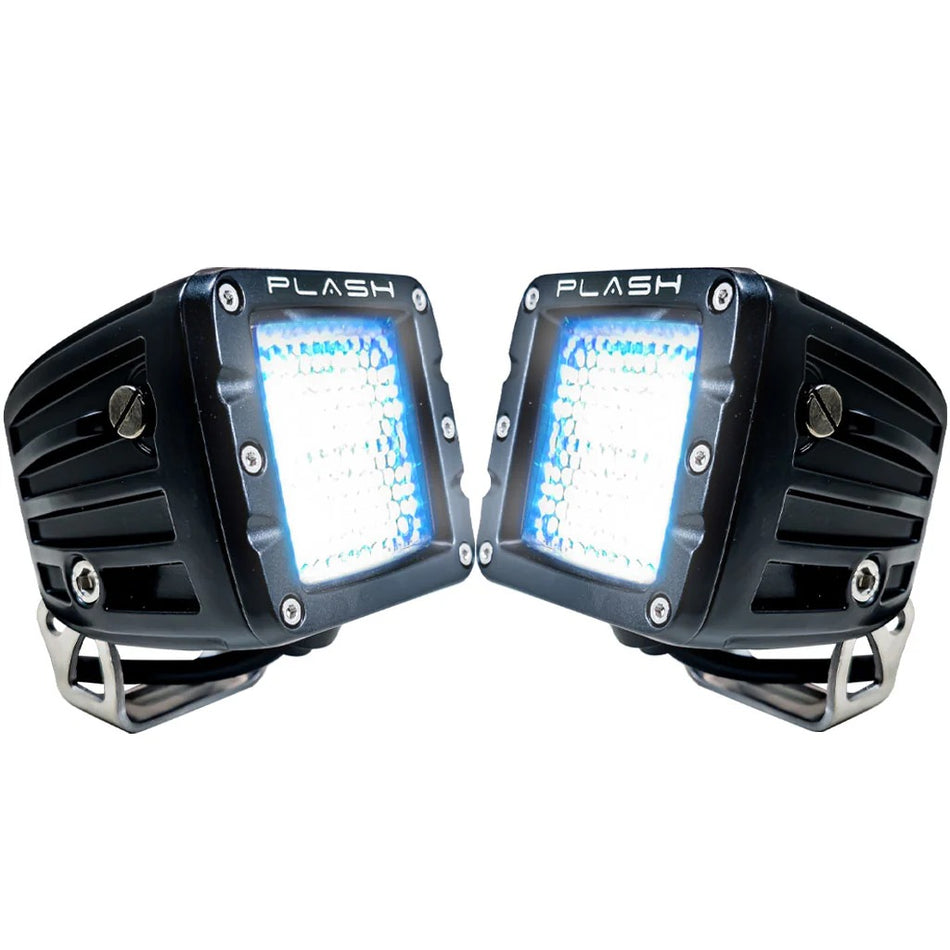 Plash - Cube Spotlight - 40W, 9-36V, IP69K, 6000K — Quality Boat Parts