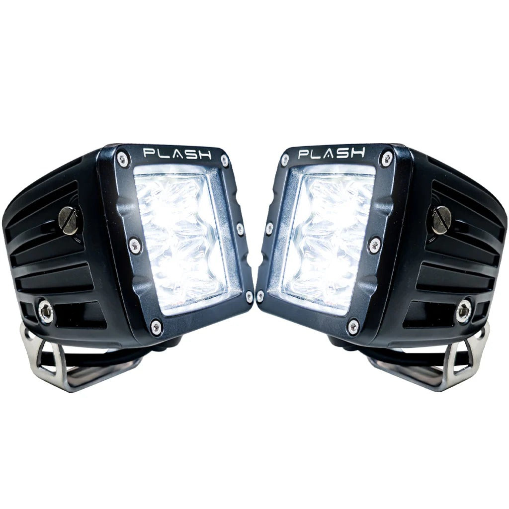 Plash - Cube Spotlight - 40W, 9-36V, IP69K, 6000K — Quality Boat Parts