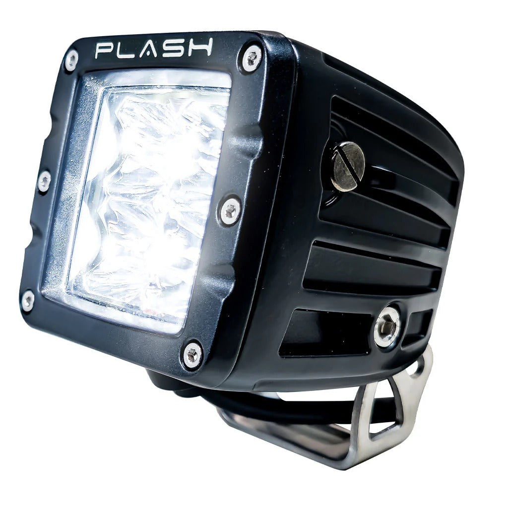 Plash - Cube Spotlight - 40W, 9-36V, IP69K, 6000K — Quality Boat Parts