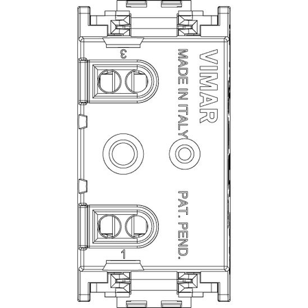 Vimar Idea Single Push Button, 1P NO, 16A, 250V, IP40 — Quality Boat Parts