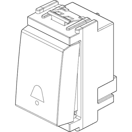 Vimar Idea Push Button Switch, 1P NO, 10A 250V, IP40, Flush Mount — Quality Boat Parts
