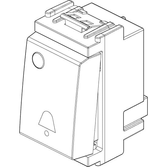 Vimar Idea Push Button Switch, 1P NO, 10A 250V, IP40, Flush Mount — Quality Boat Parts