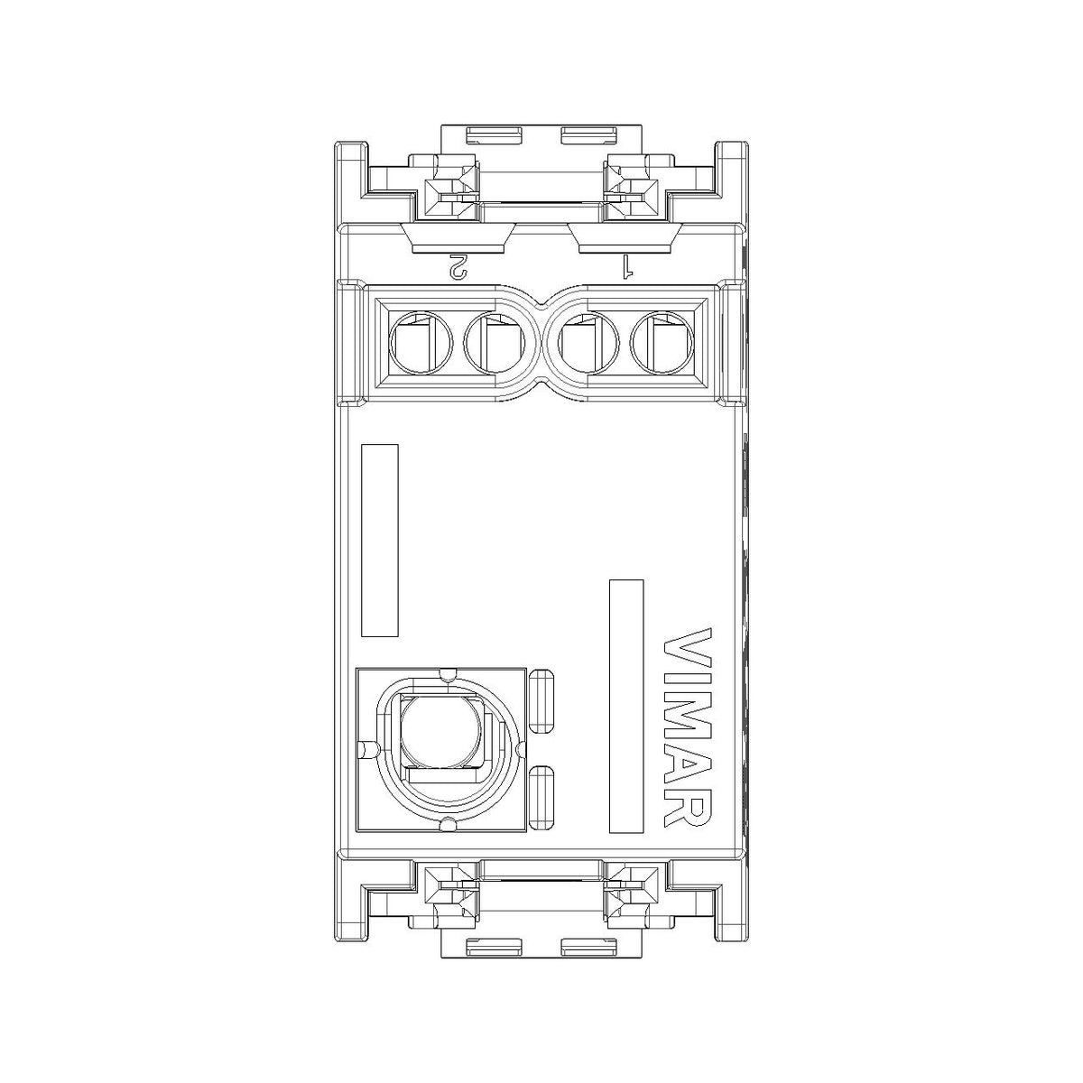 Vimar Idea Push Button Switch, 1P NO, 10A 250V, IP40, Flush Mount — Quality Boat Parts