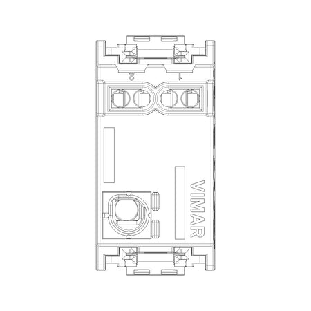 Vimar Idea Push Button Switch, 1P NO, 10A 250V, IP40, Flush Mount — Quality Boat Parts