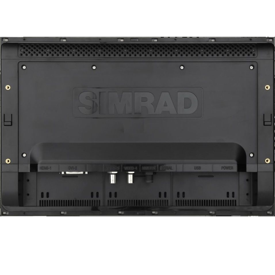 Simrad MO16-T Marine Multi-Touch Monitor, 15.6in, 1000-Nit, 8 mm Flush Mount, 12/24V, HDMI, DVI, Composite — Quality Boat Parts