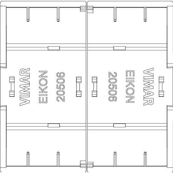 Vimar Eikon Interchangeable RF Switch Buttons, For EnOcean Bluetooth ZigBee Devices, IP40 — Quality Boat Parts